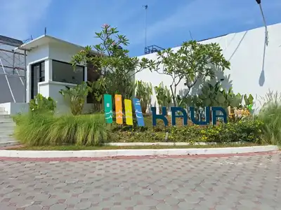 Taman depan gate Perumahan Kawa Living
